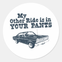 1966 Ford Fairlane GT 427 Round Sticker
