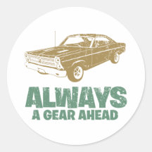 1966 Ford Fairlane GT 427 Round Sticker