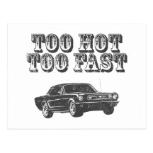 1966 Ford Mustang Coupe Postcard