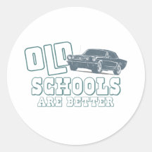 1966 Ford Mustang Coupe Round Sticker