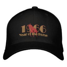 1966 year of the Horse - Cool 66 cap Embroidered Hat