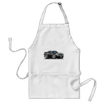 1968 Camaro Black-White Car Apron