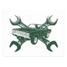 1968 Dodge Hurst Hemi Dart Post Card