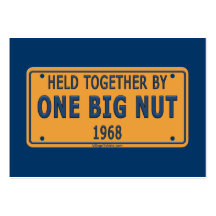 1968 One Big Car Nut Business Card Template