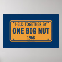 1968 One Big Car Nut Posters