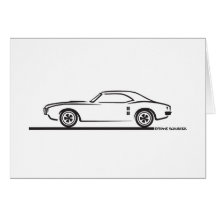 1968 Pontiac Firebird Greeting Card