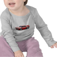 1969 Camaro SS Red-White Car T-shirts