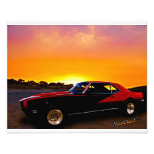1969 Camaro Up At Rocky Ridge For Sunset Photo