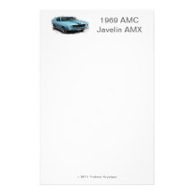 1969 Javelin AMX Stationery