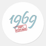 1969 Vintage Round Sticker