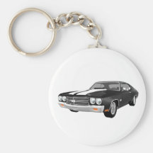 1970 Chevelle SS: Black Finish: Key Chains