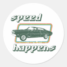 1970 Ford Torino Cobra 429 Round Stickers