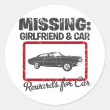 1970 Ford Torino Cobra 429 Round Stickers