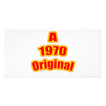 1970 Original Red Customized Photo Card