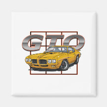 1970 Pontiac Lemans GTO Fridge Magnet