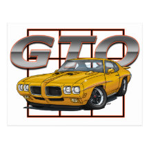 1970 Pontiac Lemans GTO Post Card