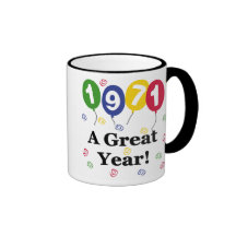 1971 A Great Year Birthday Coffee Mugs