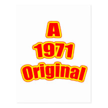 1971 Original Red Post Card