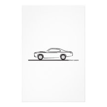 1971 Plymouth Duster Personalized Stationery