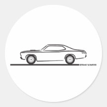 1971 Plymouth Duster Sticker