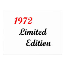 1972 Limited Edition Postcards
