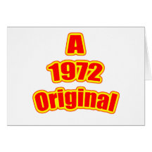 1972 Original Red Greeting Card