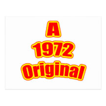 1972 Original Red Postcard