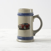 1973-74 Javelin Maroon-White Car Coffee Mugs