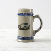 1973-74 Javelin White-Black Car Mugs