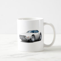 1973-74 Javelin White Car Coffee Mugs