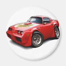 1979-81 Trans Am Red Car Fridge Magnets