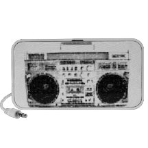 1980s Boombox Notebook Speakers