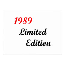 1989 Limited Edition Post Cards