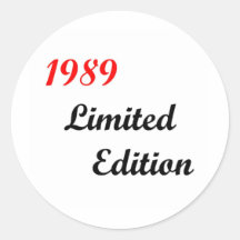1989 Limited Edition Sticker