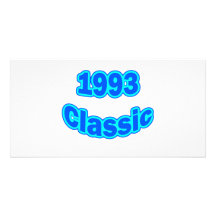 1993 Classic Blue Customized Photo Card