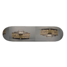 19th century silver sugar bowl, Warsaw, Poland Skate Deck
