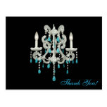 $1.95 Night Chandelier Postcard Vintage Retro Deco