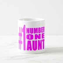 #1 Aunts Birthdays & Christmas : Number One Aunt Coffee Mug