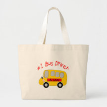 #1 Bus Driver Canvas Bags