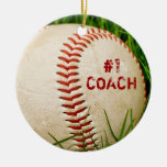 #1 Coach Baseball Ornament