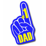 #1 Dad Foam Hand t-shirts