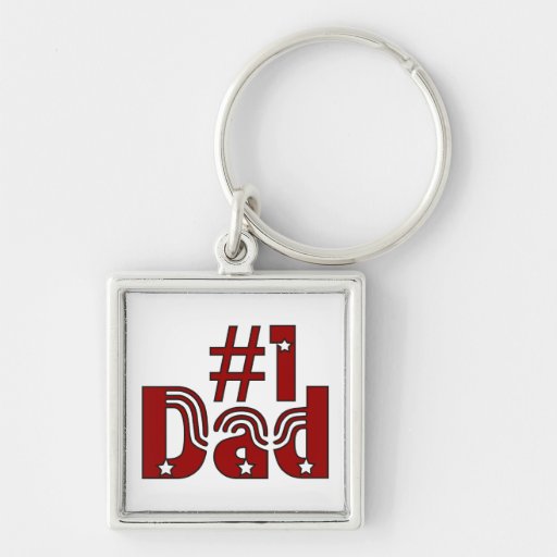 #1 Dad Keychain