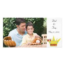 #1 Dad Photocard Custom Photo Card