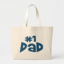 #1 Dad Tote Bags