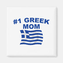 #1 Greek Mum Refrigerator Magnets