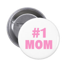 #1 Mum Pinback Buttons