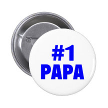 #1 Papa Pinback Button