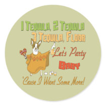 1 Tequila 2 Tequila 3 Tequila Floor Sticker