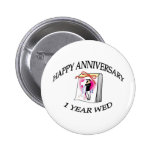 1st ANNIVERSARY Buttons