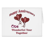 1st. Anniversary Card
